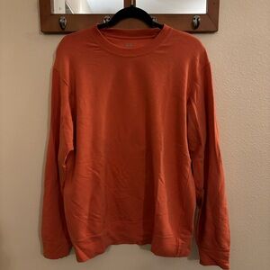 UNIQLO orange crewneck